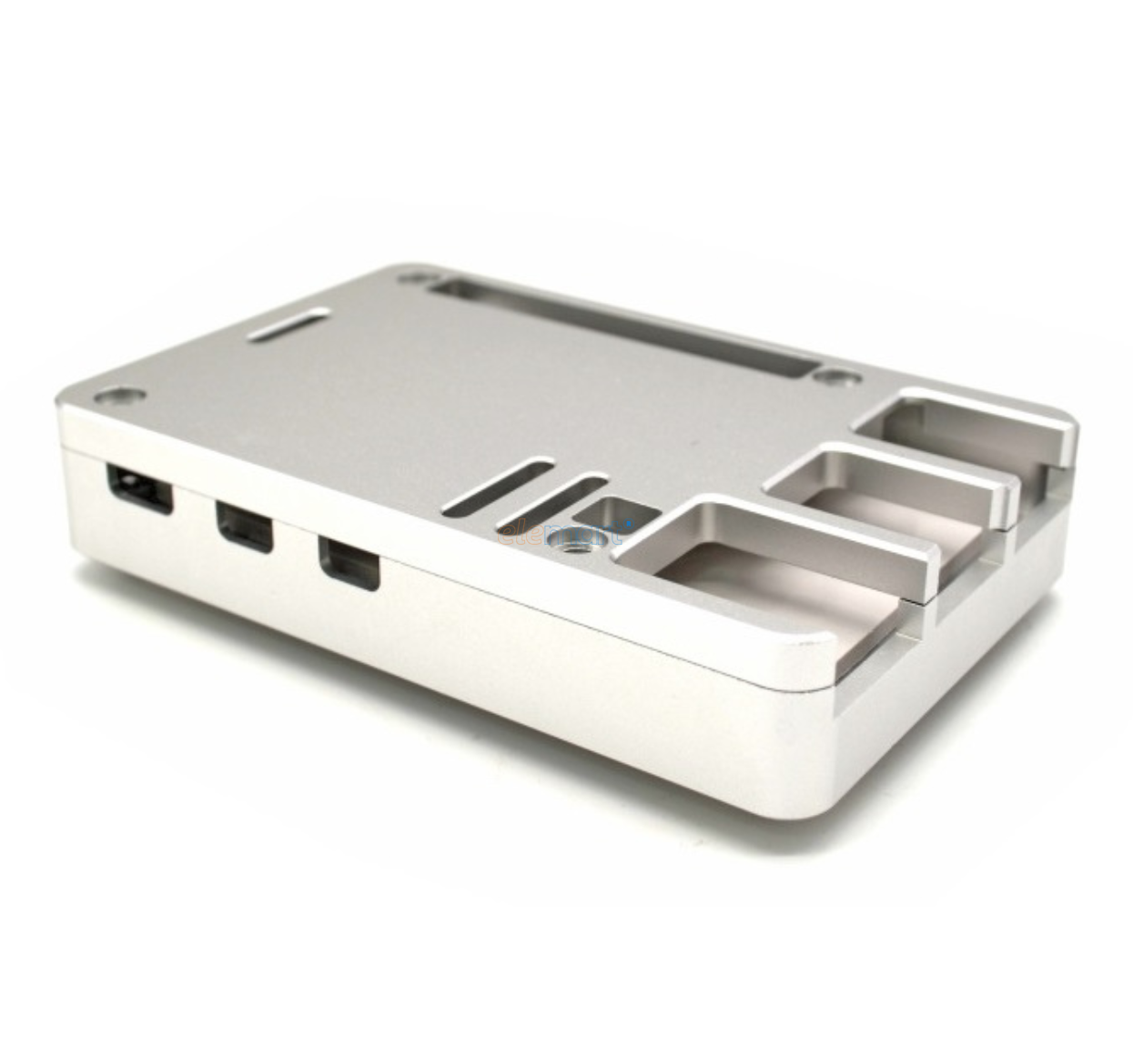 EDATEC Raspberry Pi5 Passive Cooling CNC Box, silver