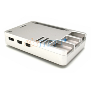 EDATEC Raspberry Pi5 Passive Cooling CNC Box, silver