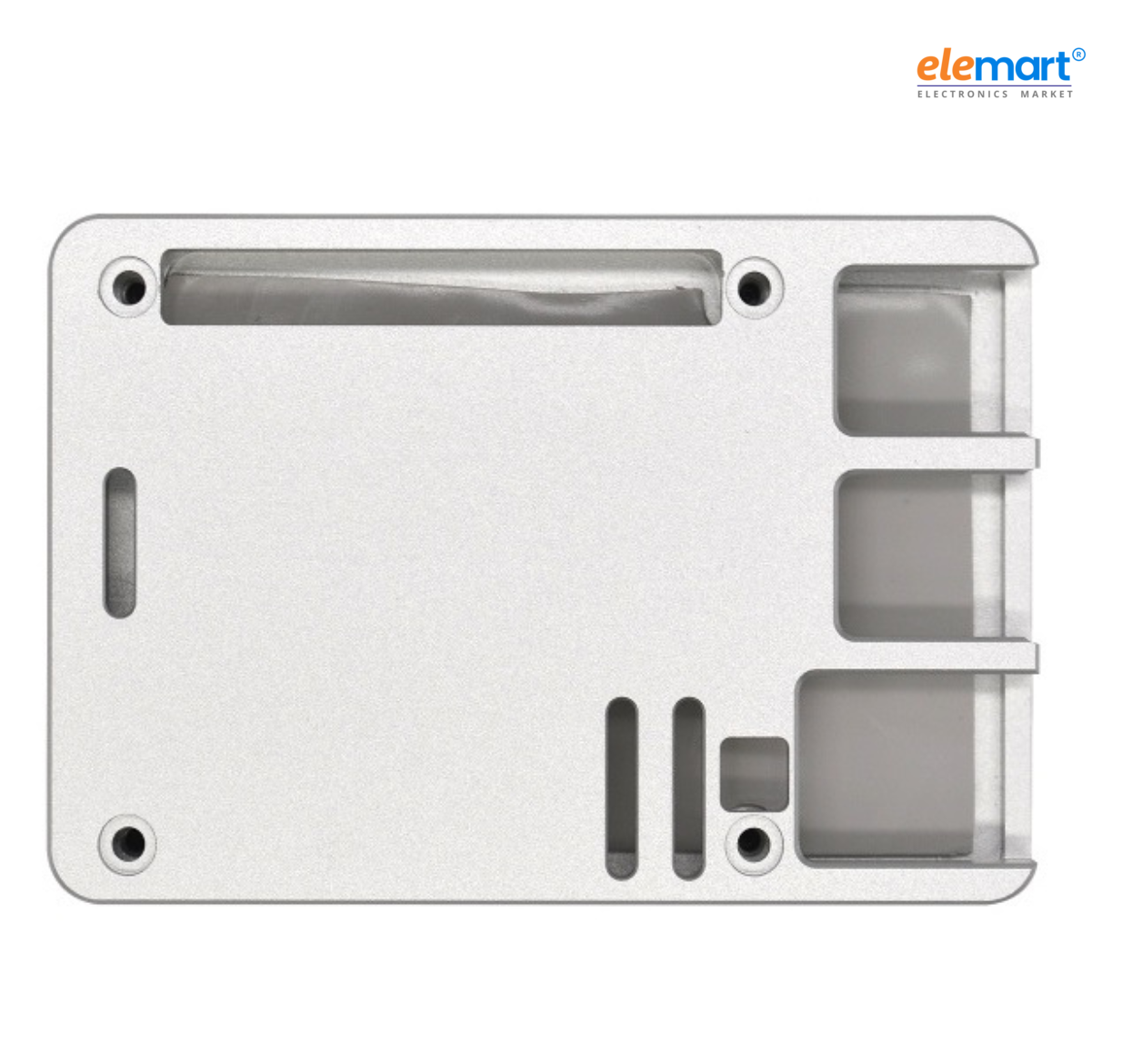 EDATEC Raspberry Pi5 Passive Cooling CNC Box, silver