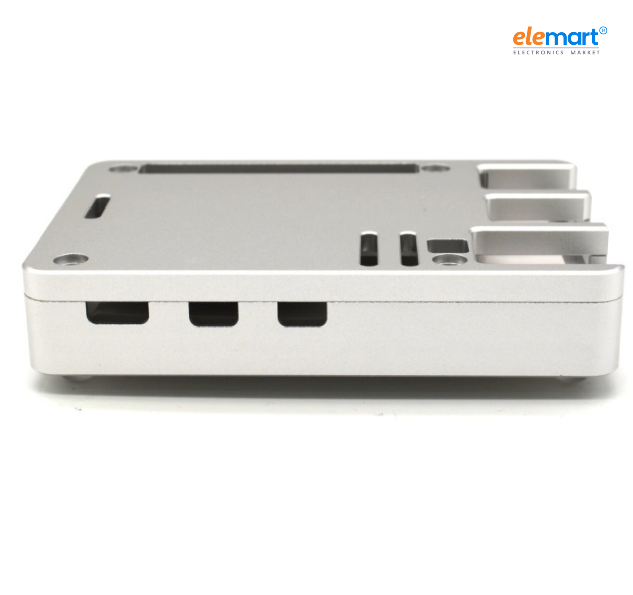 EDATEC Raspberry Pi5 Passive Cooling CNC Box, silver