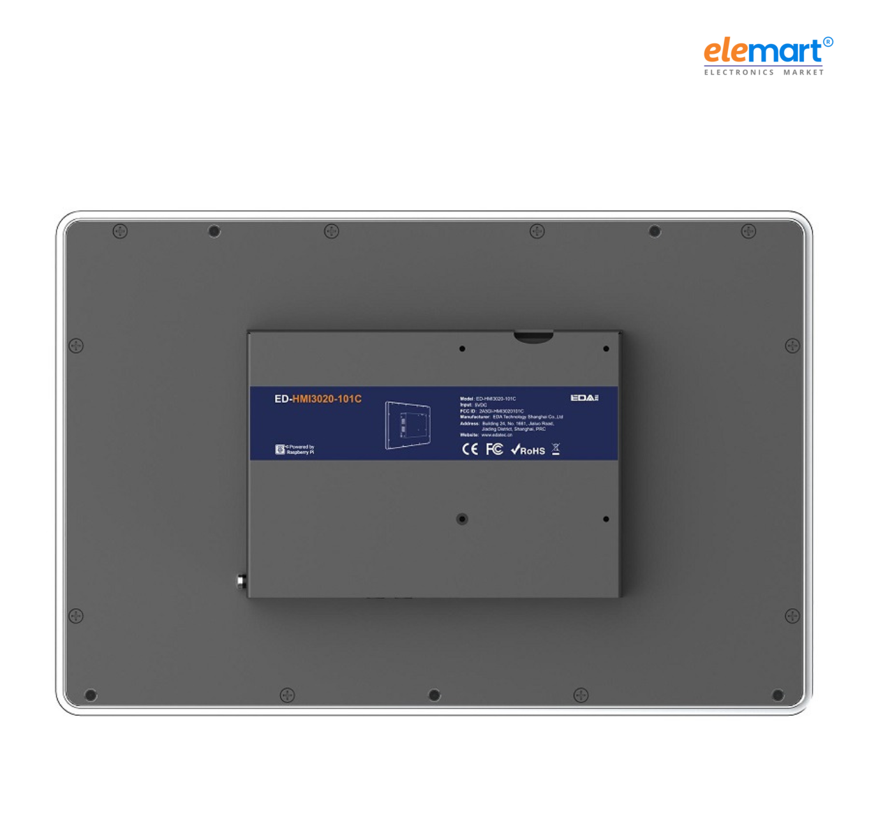 EDATEC ED-HMI3020-101C-04001-P 10.1-inch Industrial HMI Based on Raspberry Pi 5 Audio input & output,RS232 & 485, with 128G SSD,with Pi5 4GB, with PoE