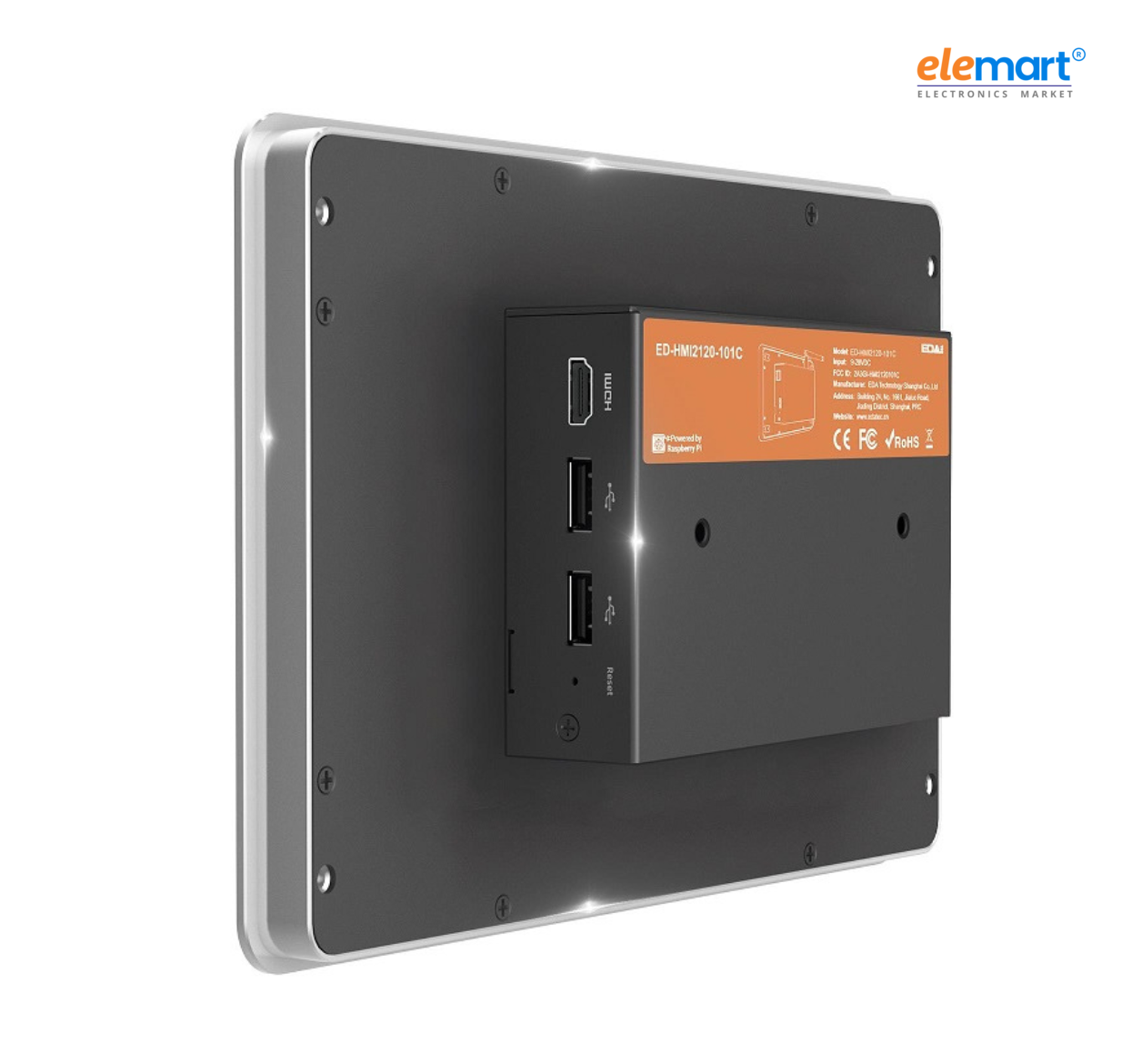 EDATEC ED-HMI2120-101C-1232 10.1-inch Industrial HMI Based on Raspberry Pi CM4 CM4102032 2GB RAM & 32GB eMMC with wireless