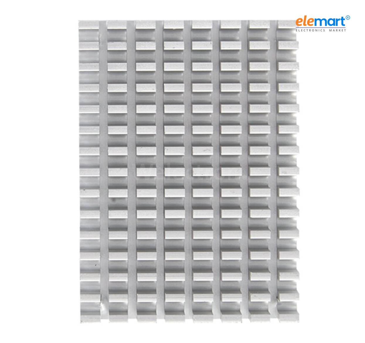 EDATEC CM4 Cooler, 55x40x13.5MM, Silver Aluminum with 1.5mm & 3mm Screws