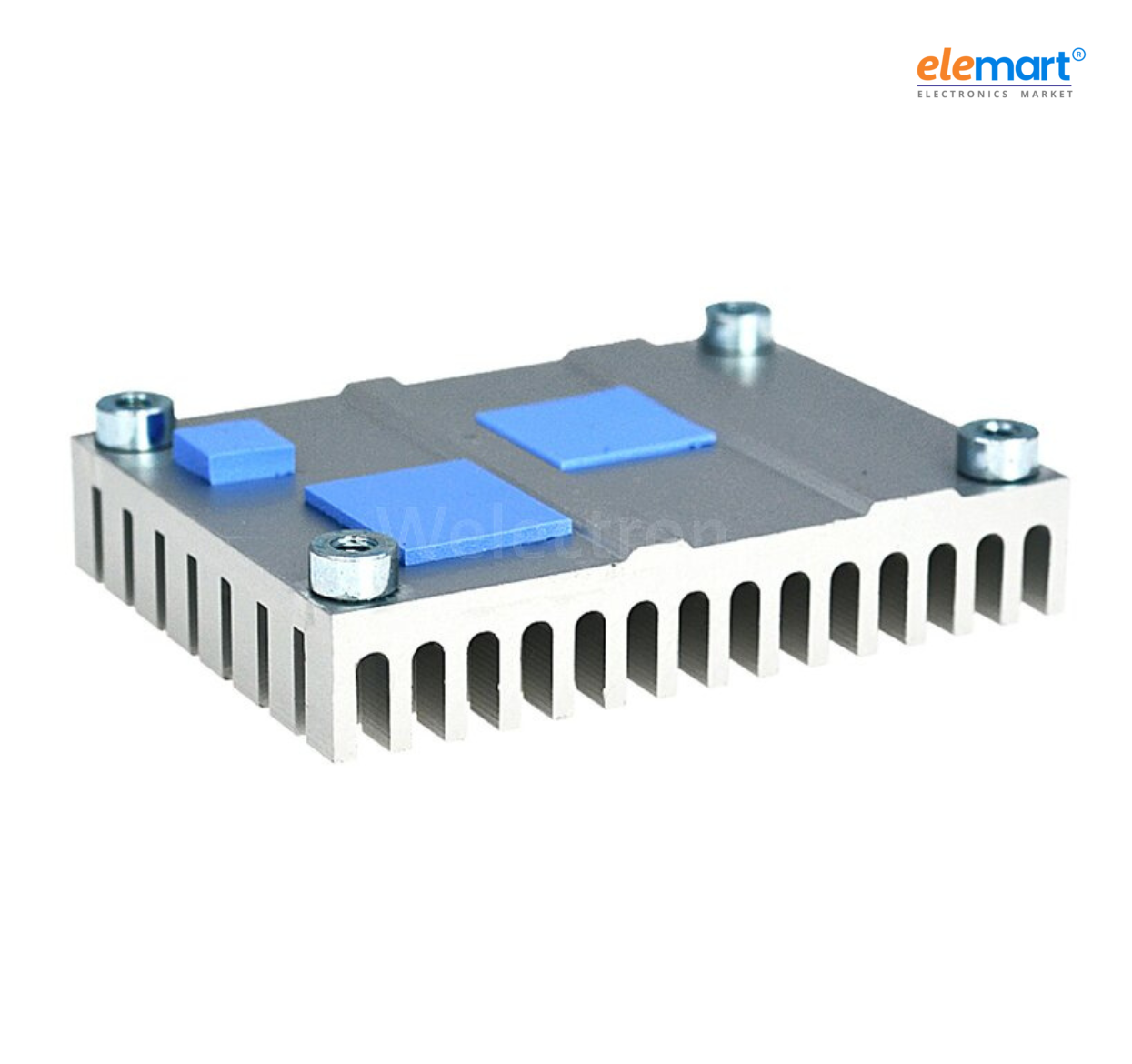 EDATEC CM4 Cooler, 55x40x13.5MM, Silver Aluminum with 1.5mm & 3mm Screws