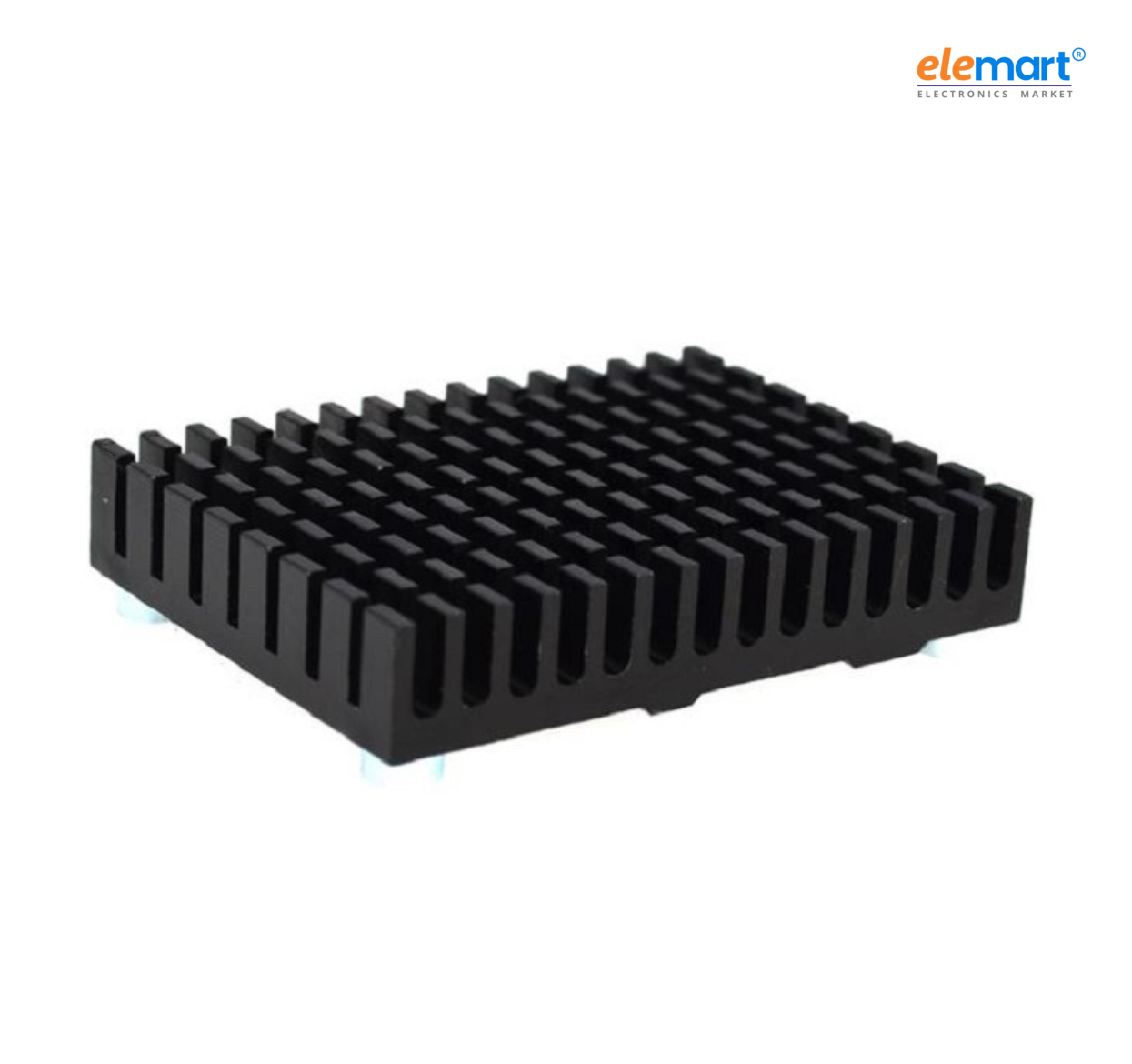 EDATEC CM4 Cooler, 55x40x13.5MM, Black Aluminum with 1.5mm & 3mm Screws