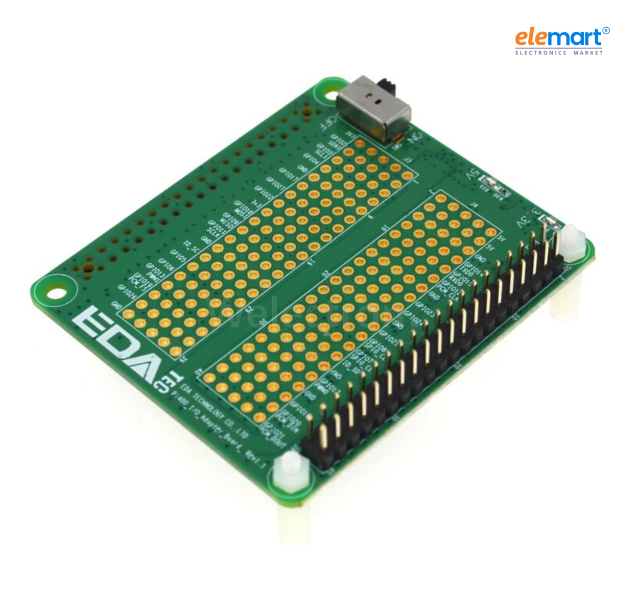 EDATEC 40pin I/O Protector for Pi400, Rainbow Cable
