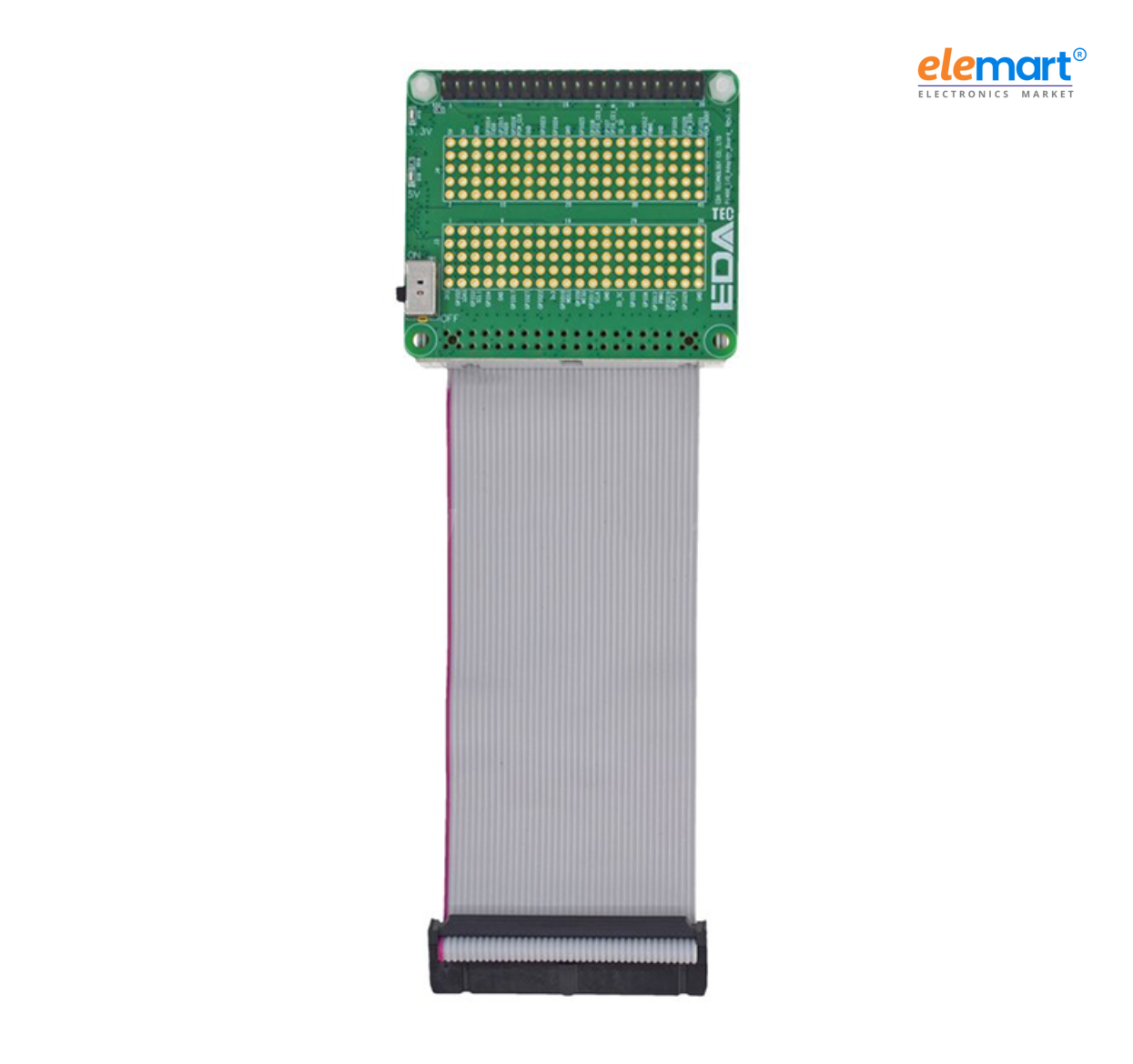 EDATEC 40pin I/O Protector for Pi400, Grey Cable