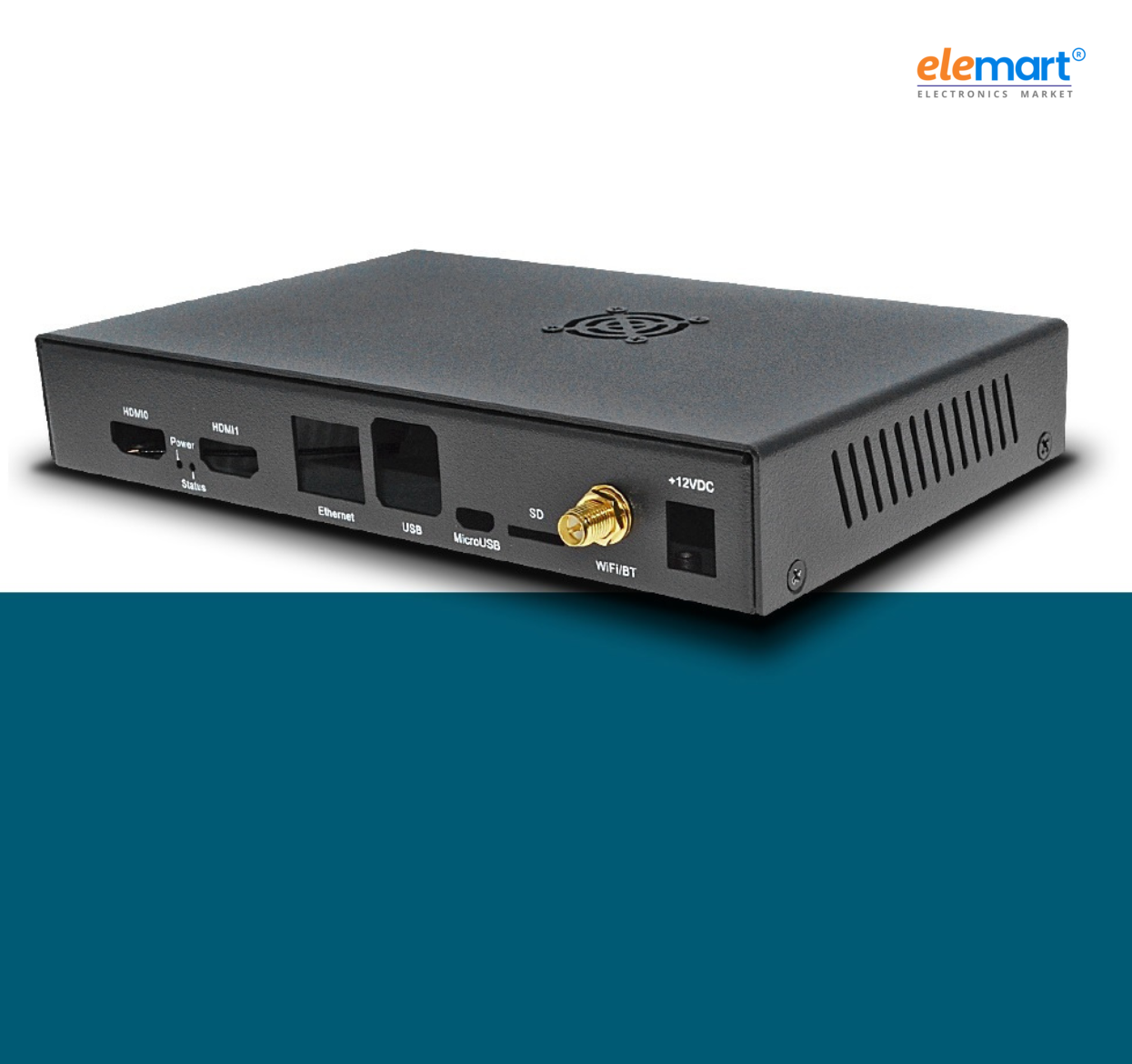 EDATEC CM4 IO Computer ED-CM4IO-1208-C with WIFI Antena Metal case 2GB RAM and 8GB EMMc
