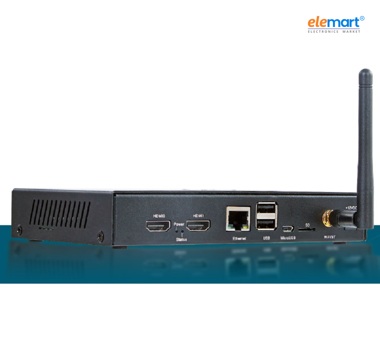 EDATEC CM4 IO Computer ED-CM4IO-1208-C with WIFI Antena Metal case 2GB RAM and 8GB EMMc