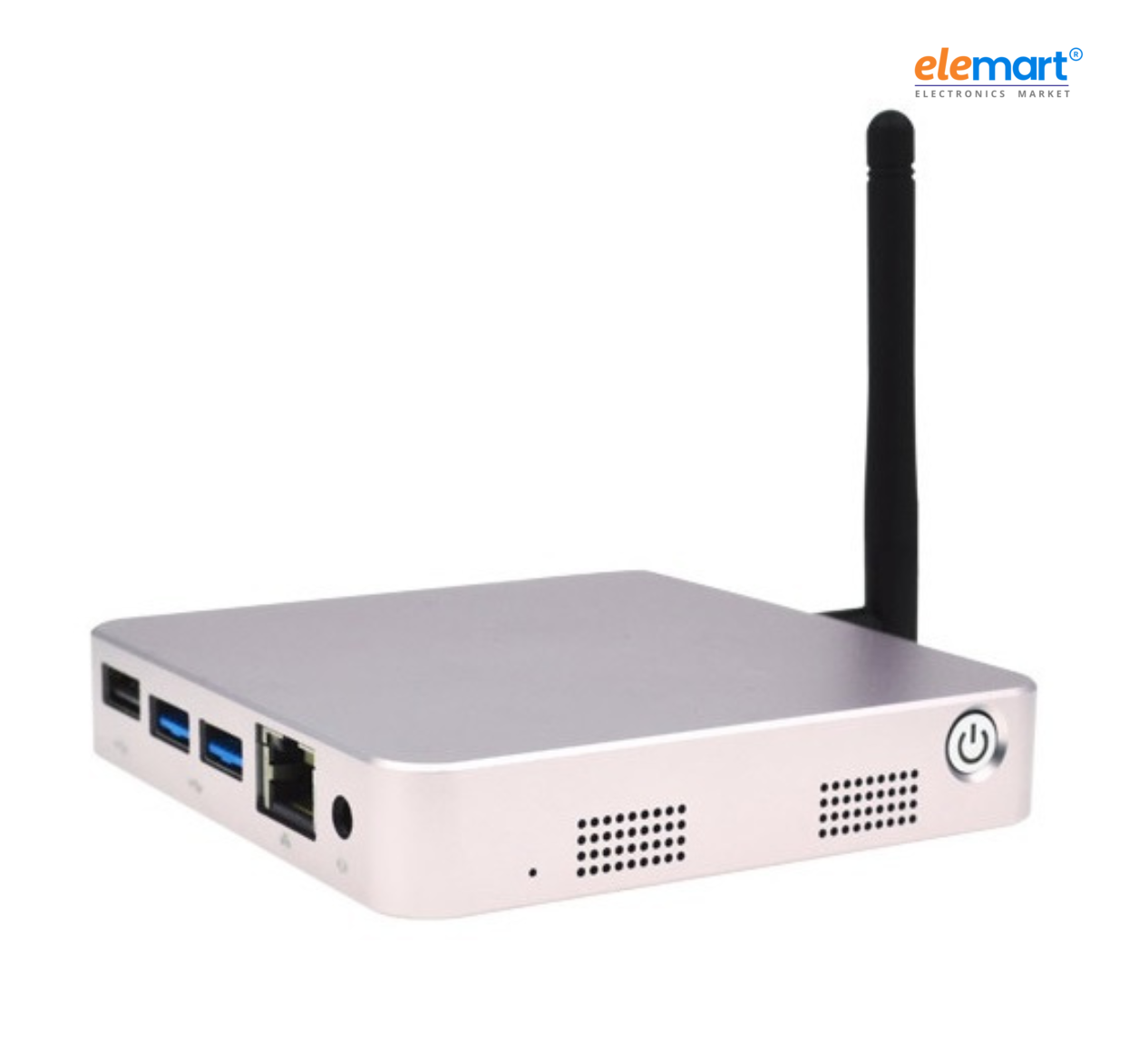 EDATEC CM4 Media baseboard, CM4108000 8GB DDR120G SSD WiFi/Bluetooth Antenna Silver Color CNC Aluminum Case 8MP Camera