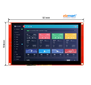 ELECROW ESP32 display 7.0 Inch HMI Display 800×480 RGB TFT LCD Touch Screen Compatible with Arduino/LVGL/PlatformIO/ Micropython Without Acrylic Case