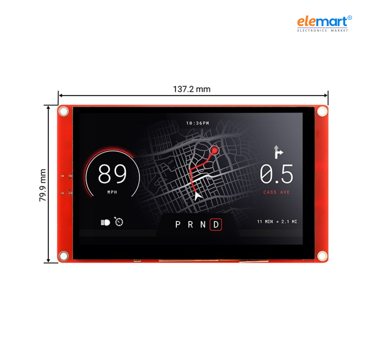 ELECROW ESP32 display-5.0 Inch HMI Display 800×480 RGB TFT LCD Touch Screen Compatible with Arduino/LVGL/PlatformIO/ Micropython Without Acrylic Case