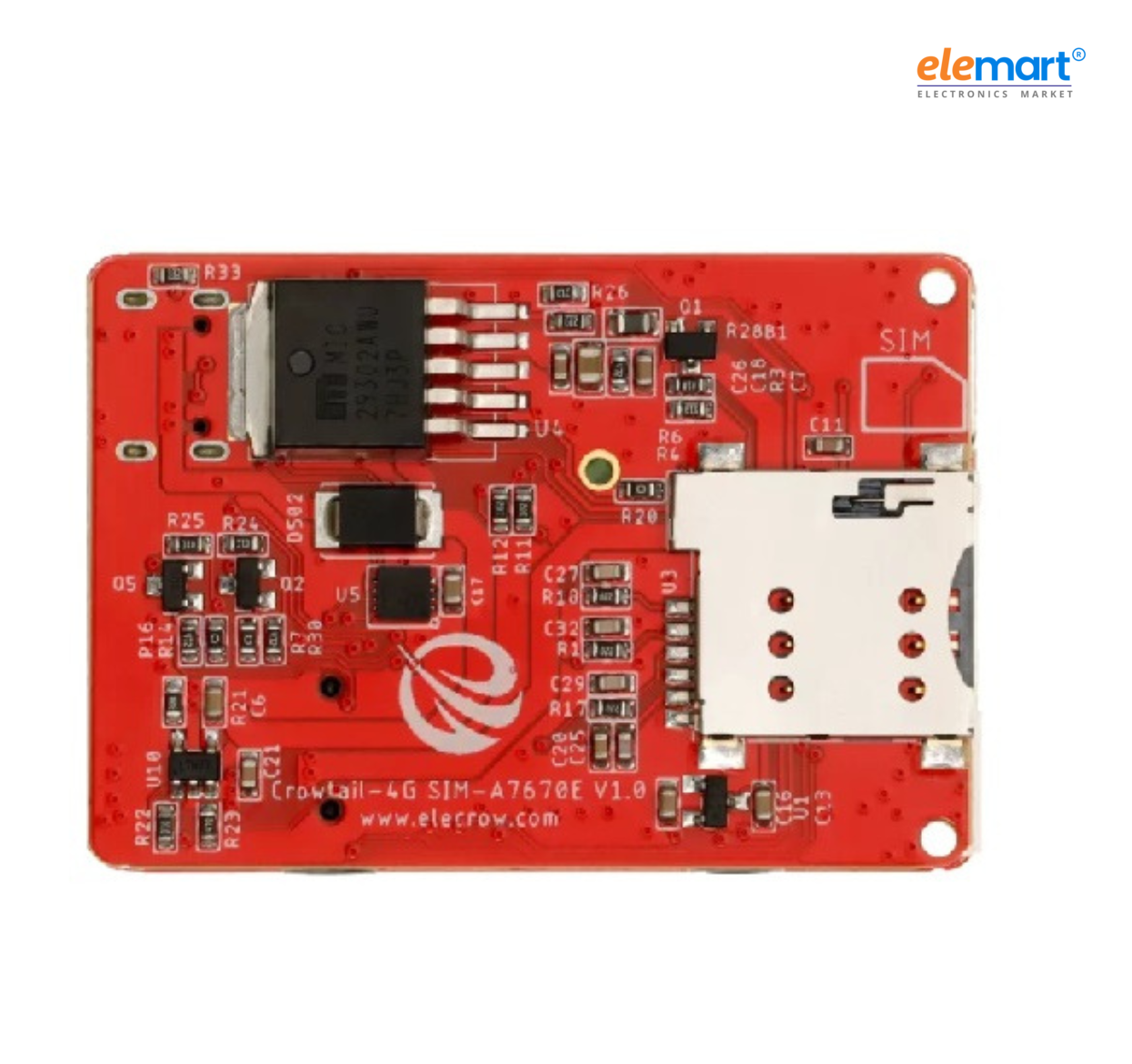ELECROW Crowtail-4G SIM A7670E Module GPS Breakout Board support GPS/GLONASS/BDS