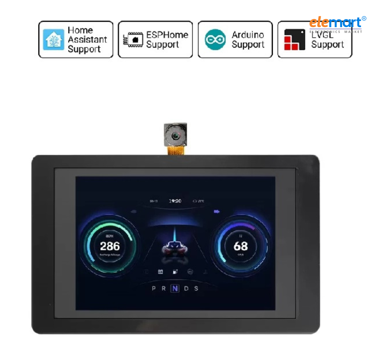 ELECROW ESP32 Terminal- 3.5 inch 480×320 SPI TFT capacitive touch display with OV2640 camera