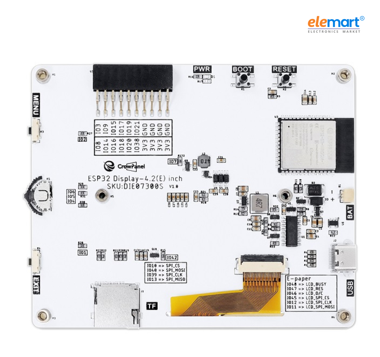Elecrow CrowPanel ESP32 4.2” E-paper HMI Display