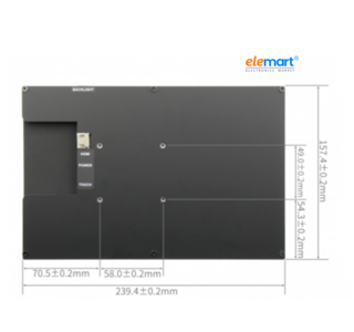 Elecrow 10.1 inch Display IPS 1280×800 Acrylic Case Touch Screen Compatible with Raspberry Pi Jetson Nano PC raspberry Pi Boards