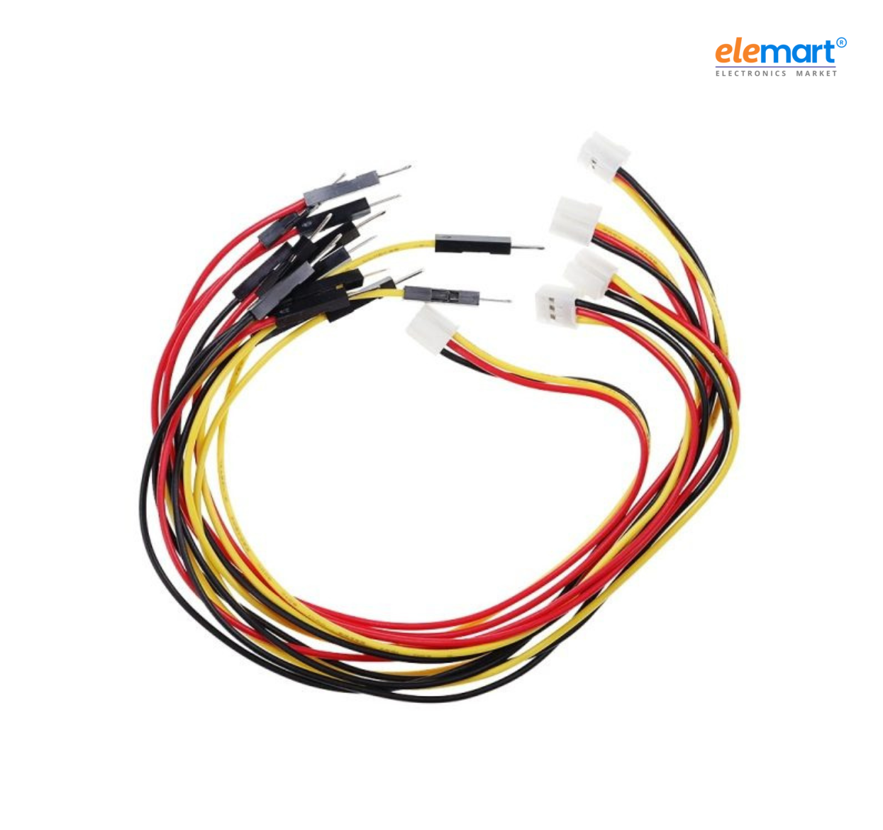 Elecrow 3 Pin Crowtail to Male Splittable Jumper Wire(5 pcs）