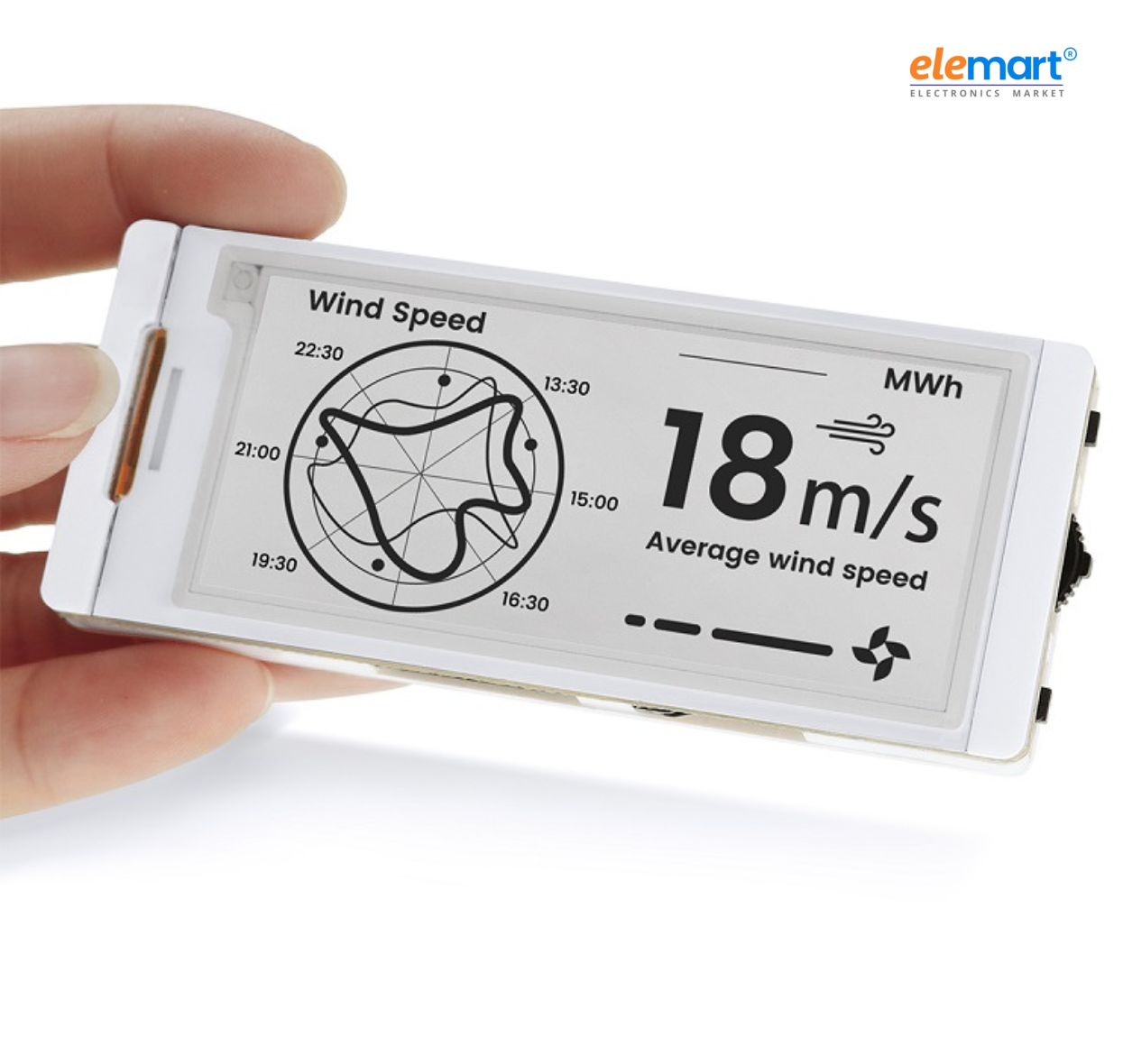 Elecrow CrowPanel ESP32 2.9” E-paper HMI Display , Black/White Color Driven By SPI Interface
