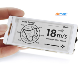 Elecrow CrowPanel ESP32 2.9” E-paper HMI Display , Black/White Color Driven By SPI Interface