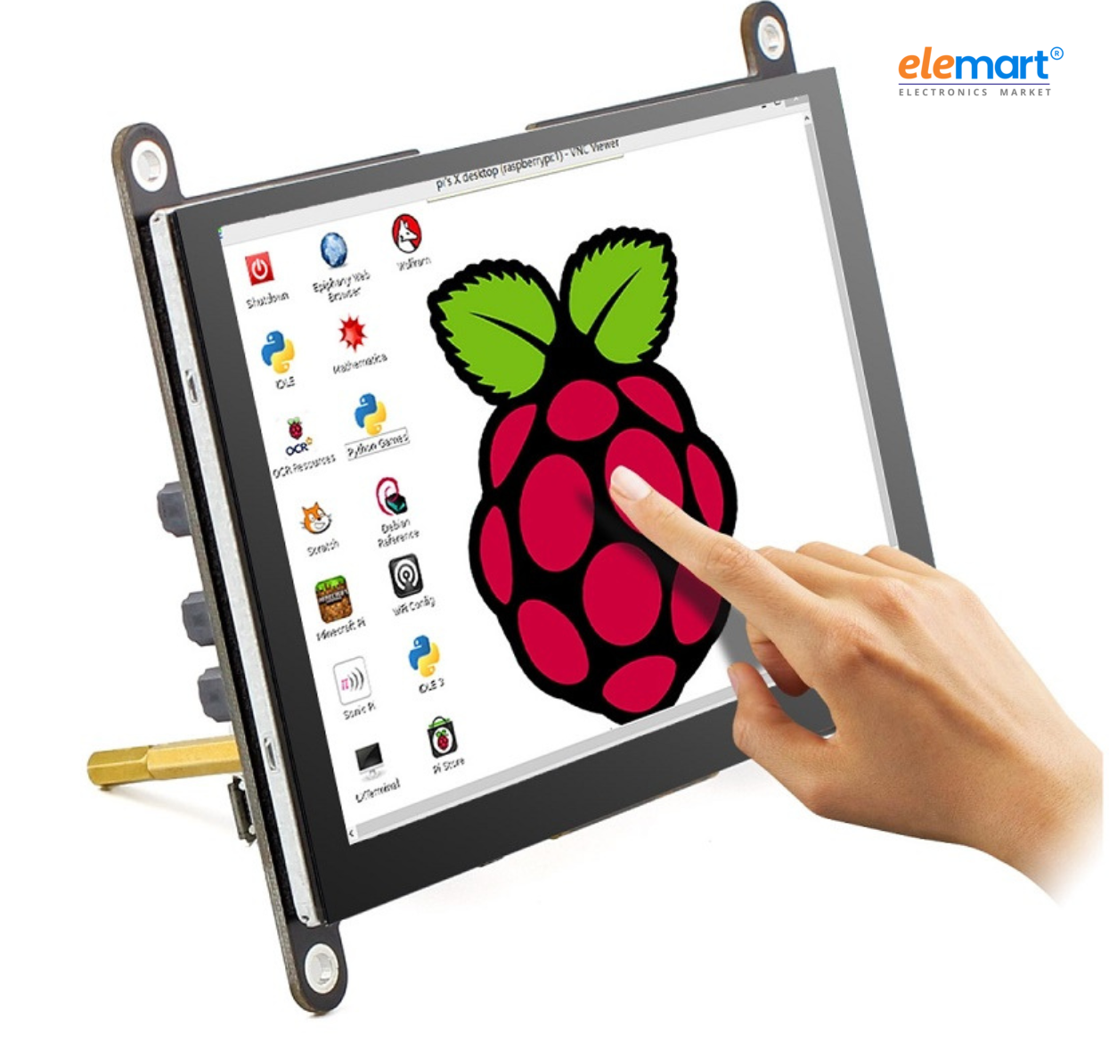 ELECROW RC050S HD 5 Inch 800×480 Capacitive Touch Monitor Built-in Speaker with Backlight Control