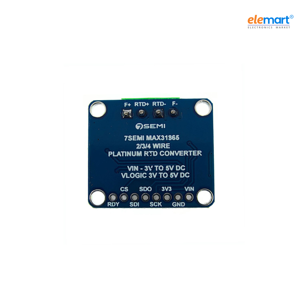 7Semi PT1000 RTD 3-Wire Temperature Sensor Amplifier Breakout Board - MAX31865