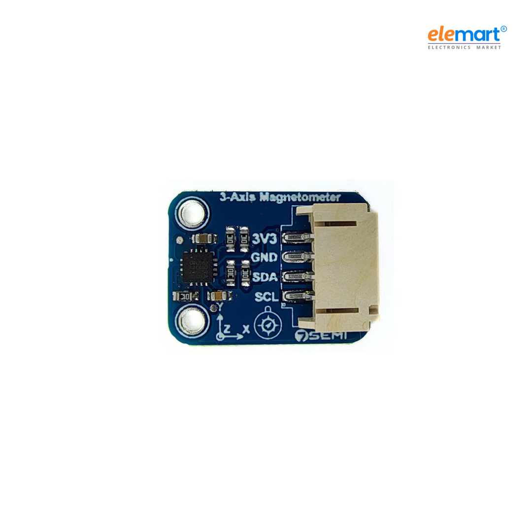 7Semi MLX90393 Tri-axis Micropower Magnetometer Breakout