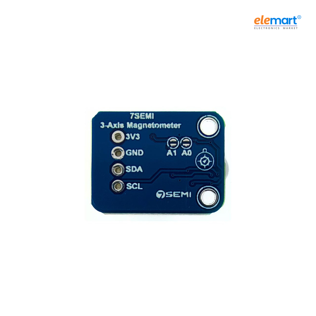 7Semi MLX90393 Tri-axis Micropower Magnetometer Breakout