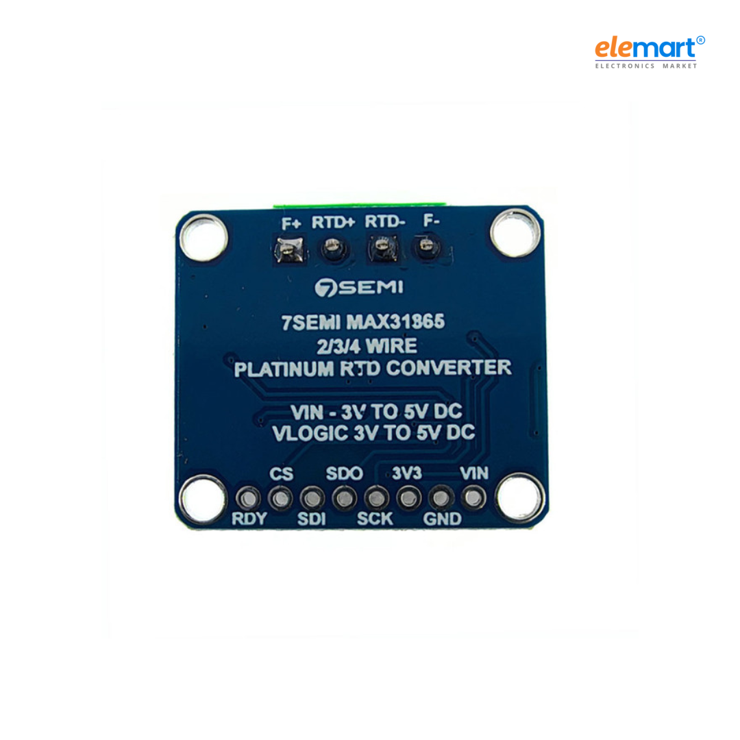 7Semi PT100 RTD 3-Wire Temperature Sensor Amplifier Breakout Board – MAX31865