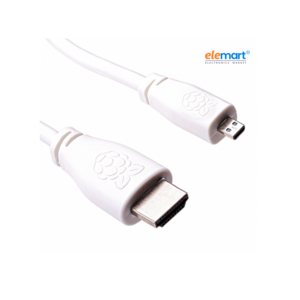 Official Micro-HDMI (Male) to Standard HDMI (Male) Cable for Raspberry Pi