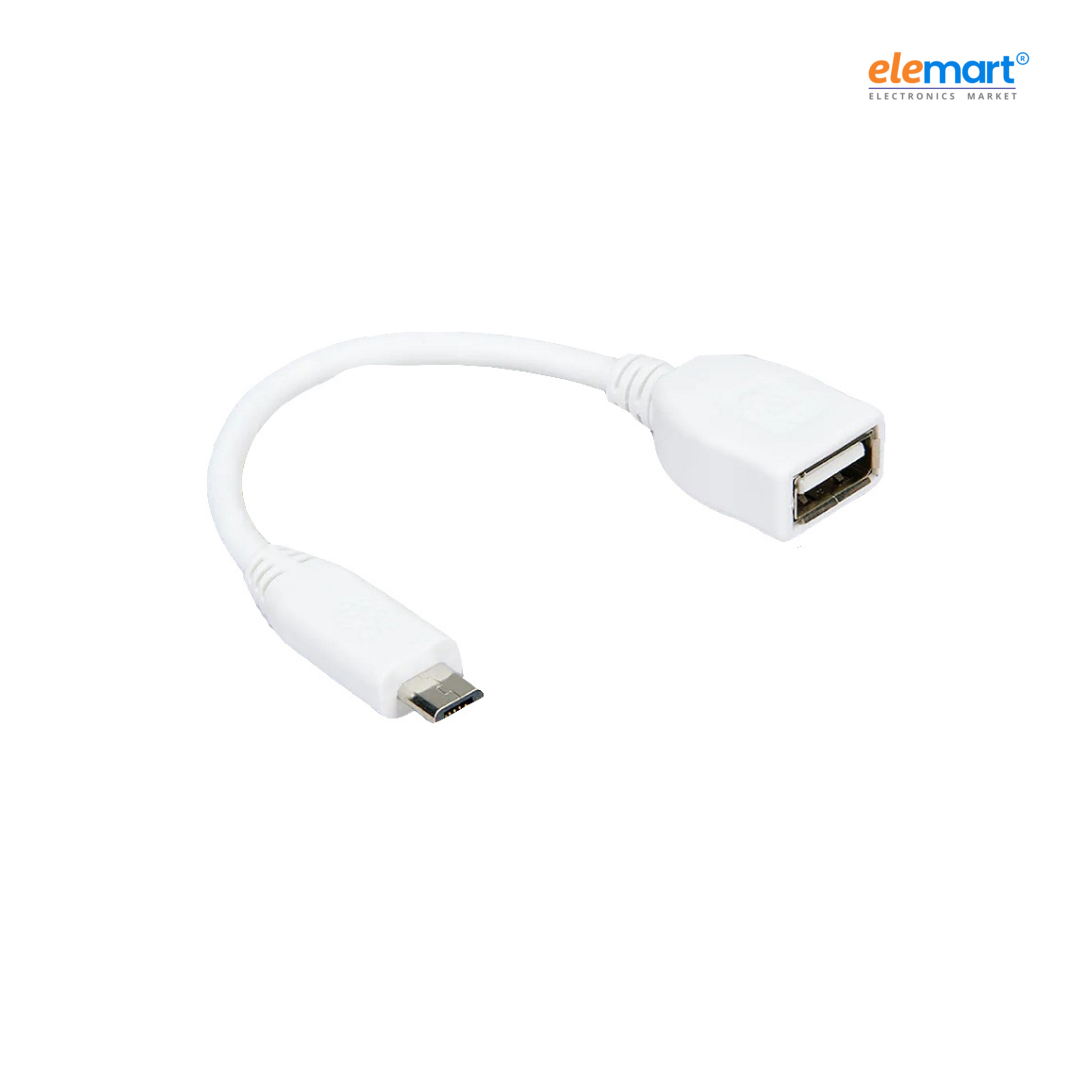 Raspberry PI Official Micro USB-B Male to USB-A Female Adapter