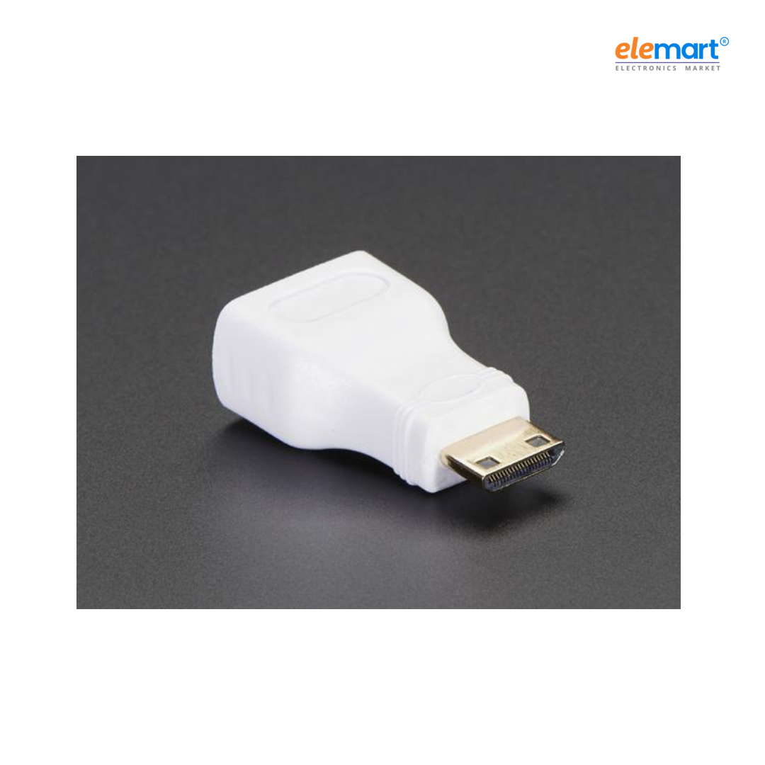 Raspberry Pi Official Mini HDMI C/M to Standard HDMI A/F Cable 10CM White
