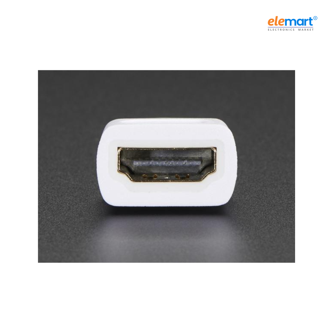 Raspberry Pi Official Mini HDMI C/M to Standard HDMI A/F Cable 10CM White