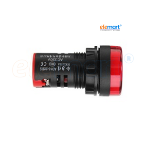 Red 22mm LED Power P...