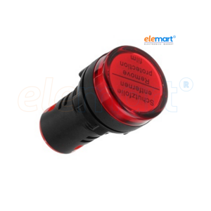 Red 22mm LED Power Pilot Signal Light Indicator (AC/DC 12V, AD16-22DS)