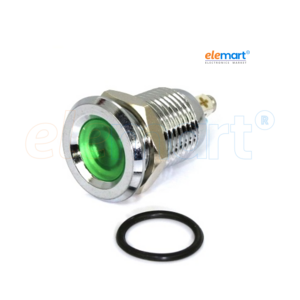 Green 10-24V 12mm LED Metal Indicator Light