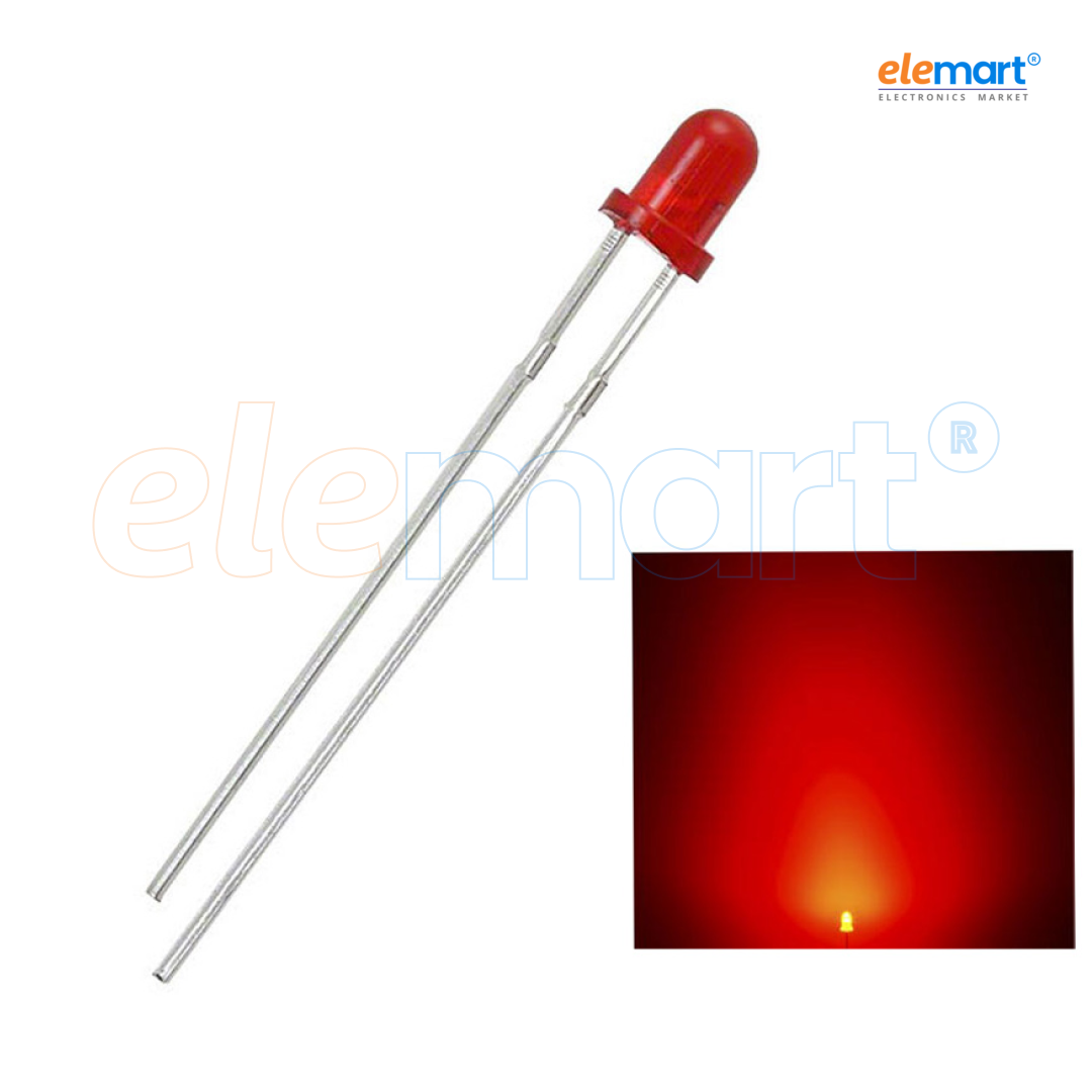 3mm Red DIP LED Indicator