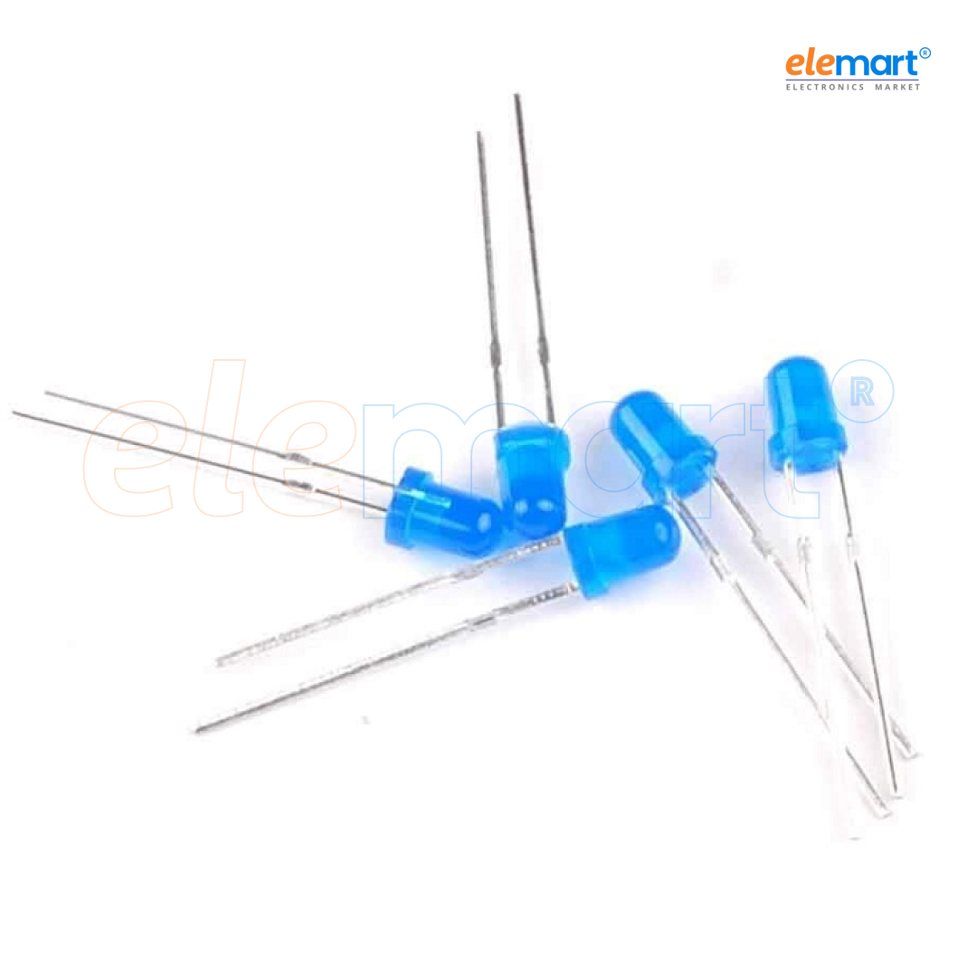 3mm round DIP LED Blue in Blue