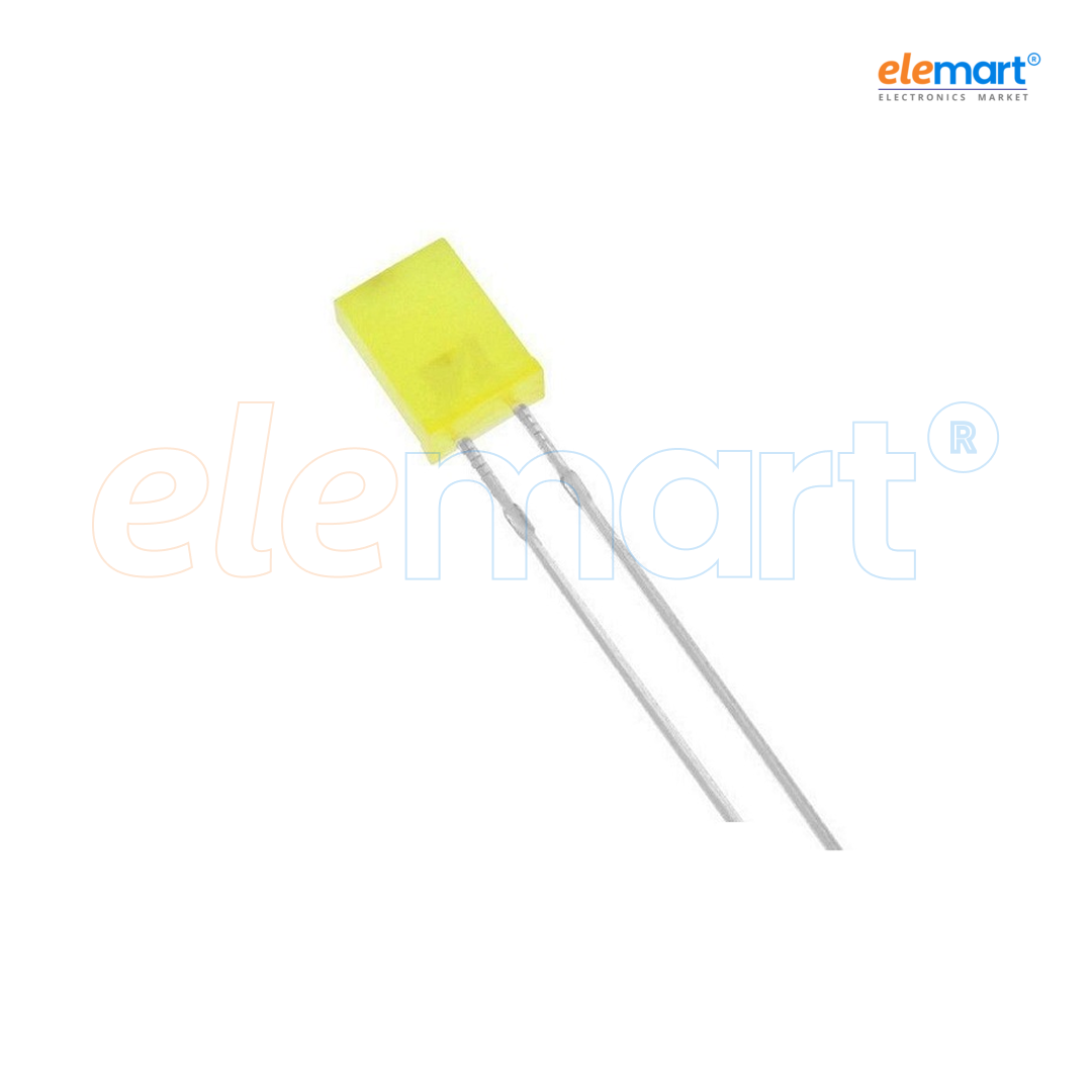 TJ-L257SSGCYMCGSFLC9Y-A5 TOGIALED 5mm Yellow LED with Foggy Yellow Lens, Square Lamp Head, ROHS Compliant