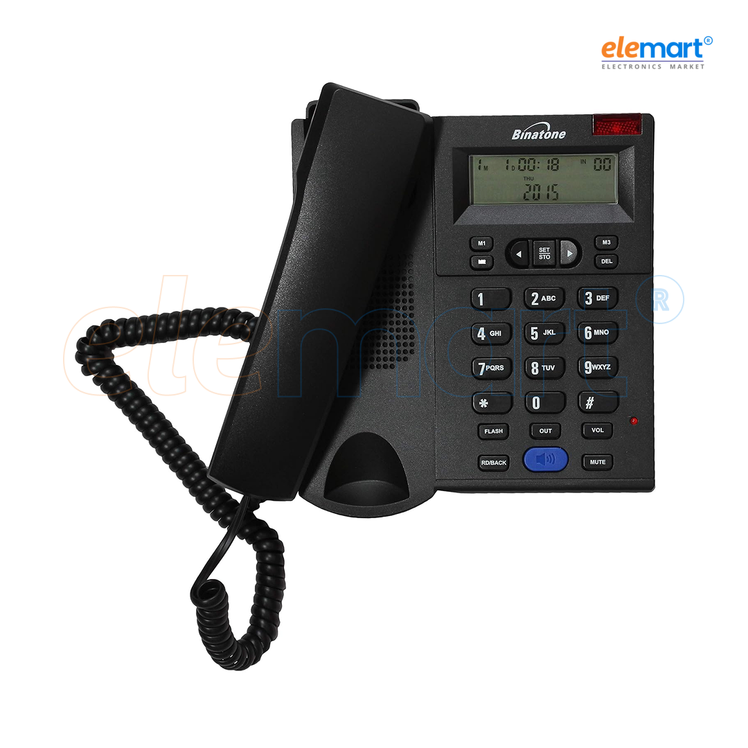 Binatone Concept 700 Corded Landline Phone – Black (Refurbished)