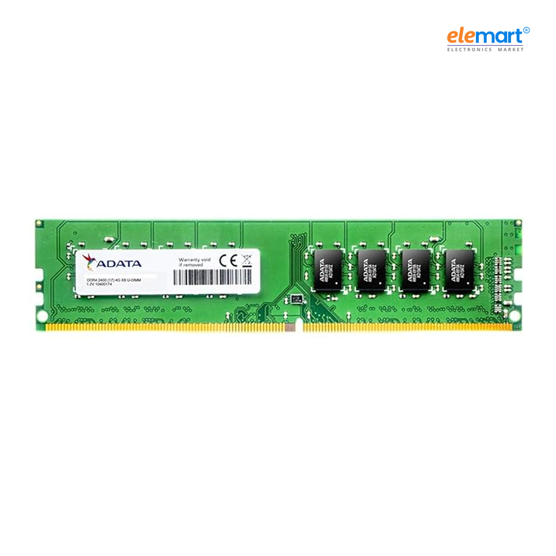 ADATA AD4U2400J4G17-R 4GB DDR4 U-DIMM Desktop RAM, 2400MHz Speed