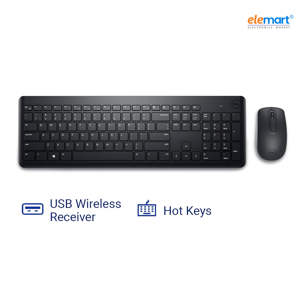 Dell KM3322W Wireless Keyboard/Mouse with 36-Month Battery & 3-Yr Warranty
