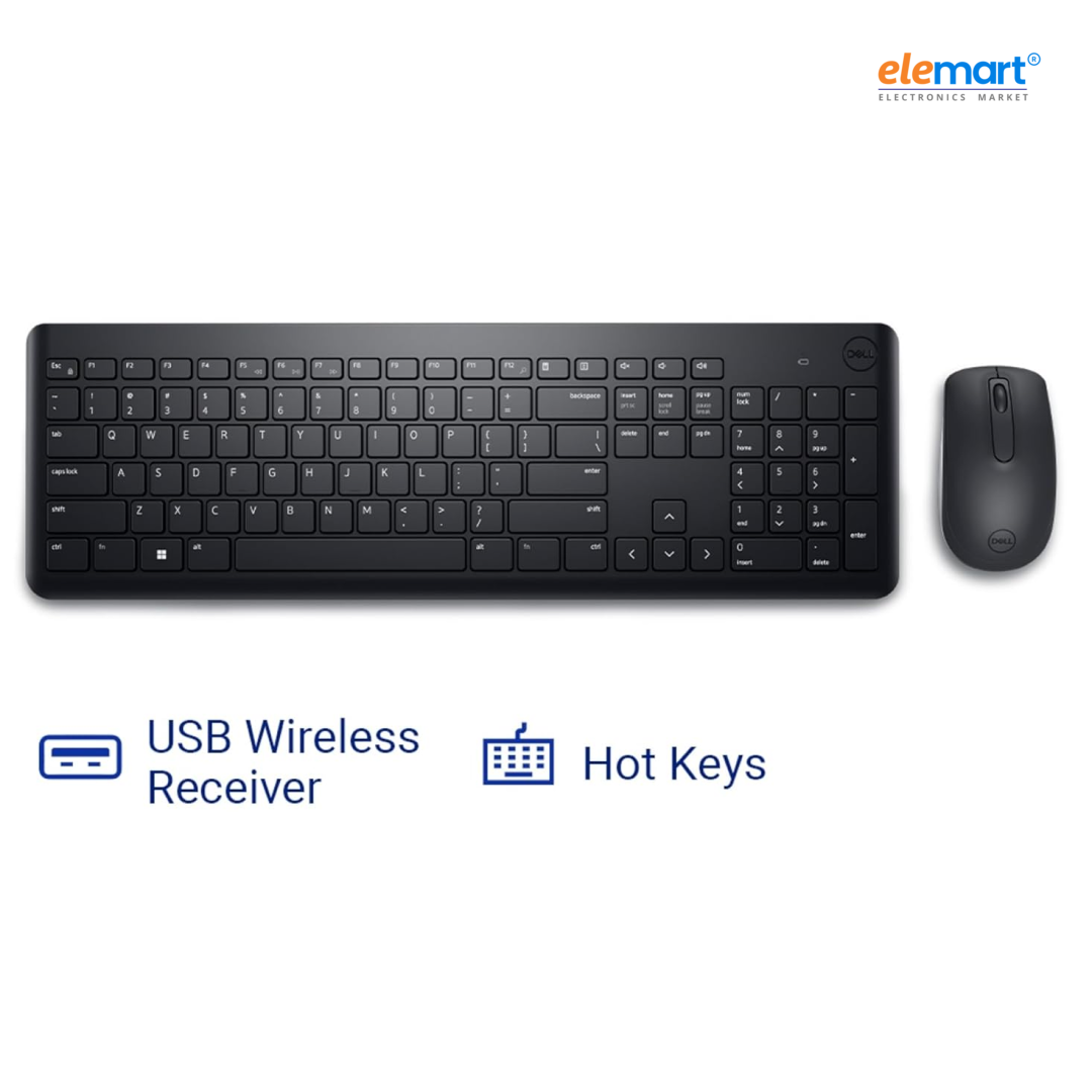 Dell KM3322W Wireless Keyboard/Mouse with 36-Month Battery & 3-Yr Warranty