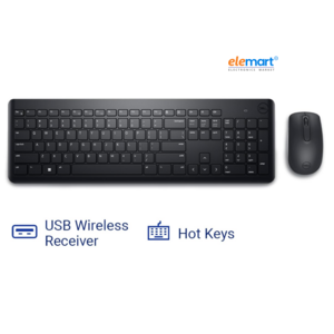 Dell KM3322W Wireless Keyboard/Mouse with 36-Month Battery & 3-Yr Warranty