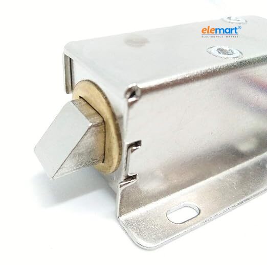 jiSECURE Electric Solenoid Lock 12V DC for Doors & Cabinets