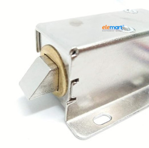 jiSECURE Electric Solenoid Lock 12V DC for Doors & Cabinets