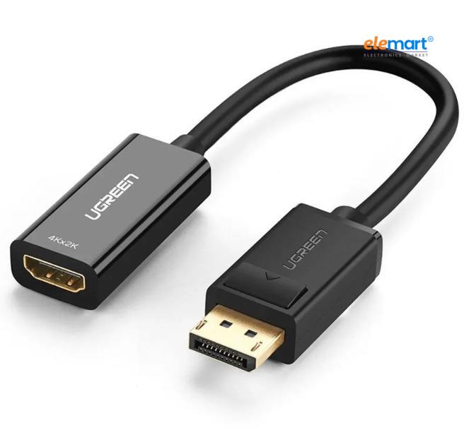 UGREEN Display Port to HDMI | HDTV Display Cable with Adapter 12V 1A