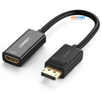 UGREEN Display Port to HDMI | HDTV Display Cable with Adapter 12V 1A