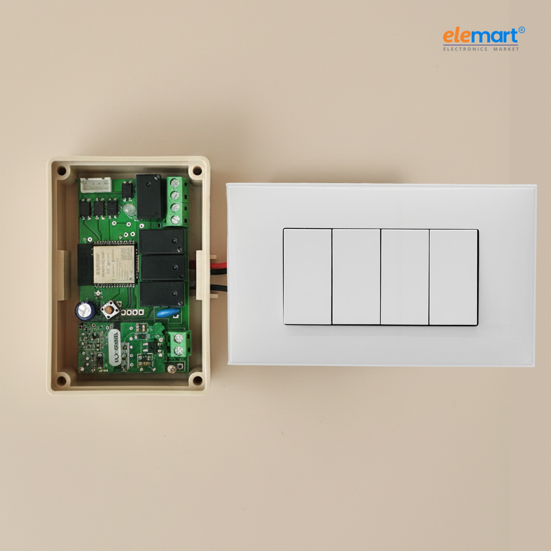 Smart Home 4-Node WiFi & BLE Inching Relay Switch