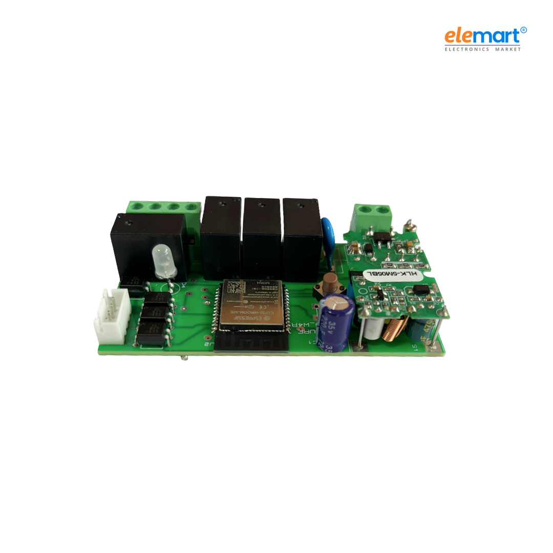 Smart Home 4-Node WiFi & BLE Inching Relay Switch