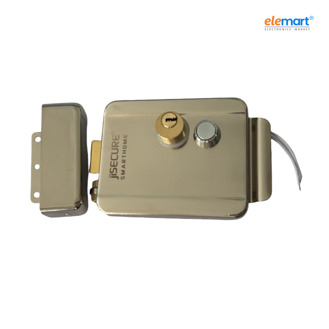 jiSECURE Electric Rim Lock 12V with 8 Keys
